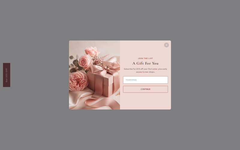 Multi-Step - Dusty Rose — Popup Shopify popup template